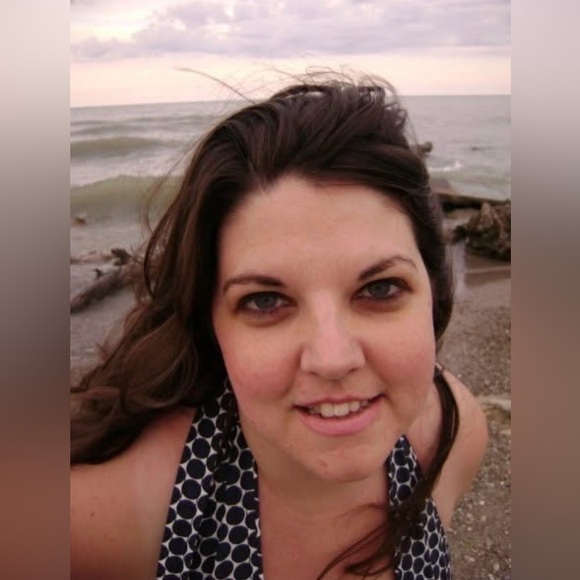 J. Crew Factory Backless Navy Dress with White Dots trend! - Picture 7 of 8